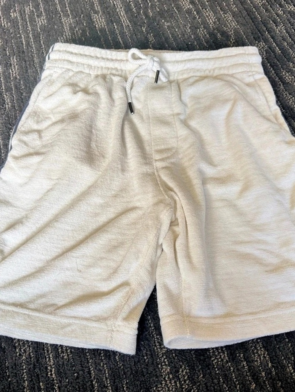 Faherty Cabana Terry Shorts in White Size XS